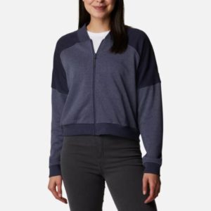 Columbia Sportswear Womens Columbia Lodge French Terry Full Zip Jacket Nocturnal Borrego Outfitters