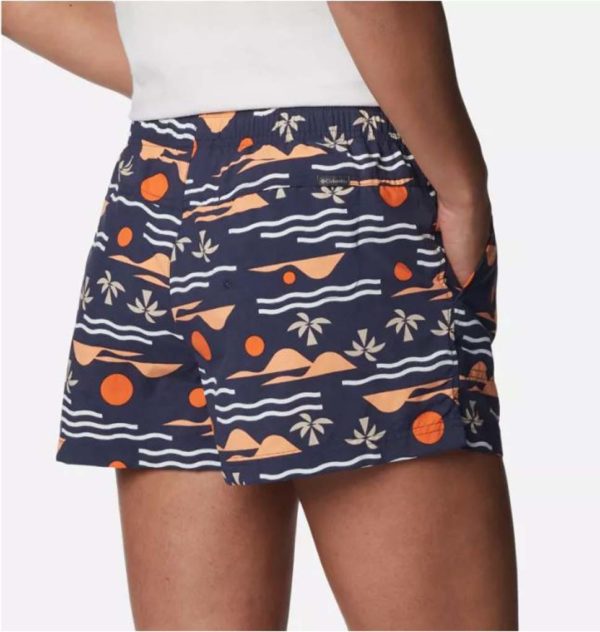 Columbia Sportswear Womens Sandy River II Printed Shorts Nocturnal Seaside Multi.1 Borrego Outfitters