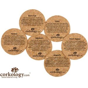 Corkology Chiles Cork Coasters Back Borrego Outfitters