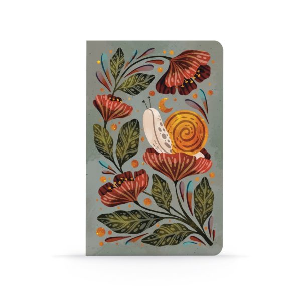Denik Midnight Snail Lined Notebook Borrego Outfitters