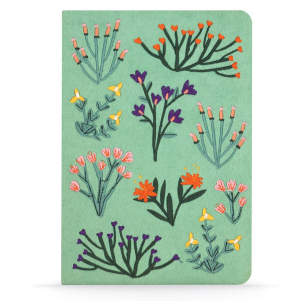 Denik Petite Blooms Embroidered Journal 3674 Borrego Outfitters