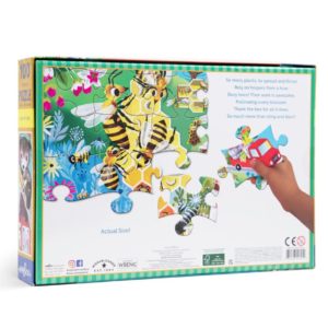 Eeboo 100 Piece Puzzle Love Of Bees 13794.1 Borrego Outfitters