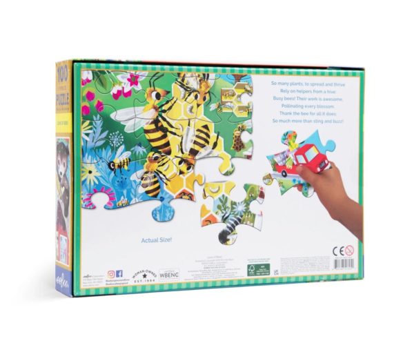 Eeboo 100 Piece Puzzle Love Of Bees 13794.1 Borrego Outfitters