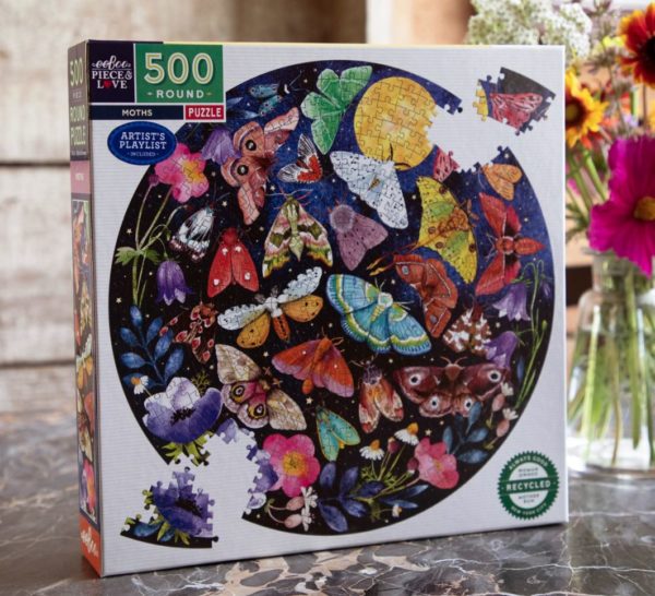 Eeboo 500 Piece Puzzle Moths 13796 Borrego Outfitters