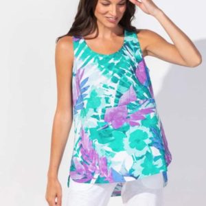Escape By Habitat Crinkle Rayon Harbor Tank Palm 31510 Borrego Outfitters
