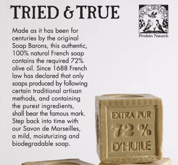 European Soaps 72 Marseille Soap Cube 400g.1 Borrego Outfitters