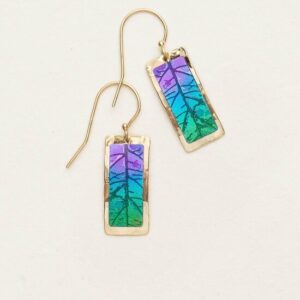 Holly Yashi Eden Drop Earrings Teal Purple Borrego Outfitters