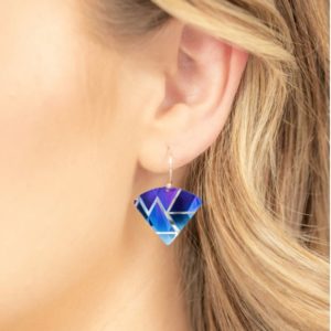 Holly Yashi Mercury Earrings Indigo 22002 Borrego Outfitters