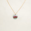 Holly Yashi Sacred Lotus Pendant Necklace Peach Sage 22048 Borrego Outfitters