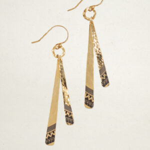 Holly Yashi Willow Weave Stick Earrings Gold 23074 Borrego Outfitters