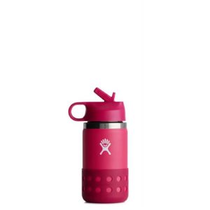 Hydro Flask 12 Oz Kids Widemouth With Straw Lid Peony Borrego Outfitters