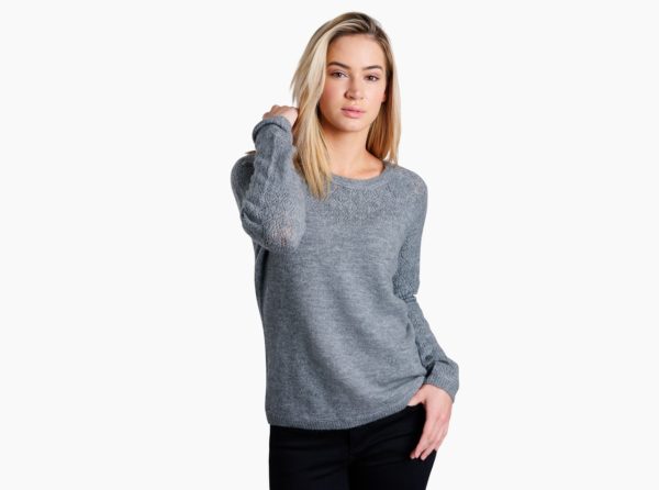 Kuhl Sonata Pointelle Sweater Shale Borrego Outfitters