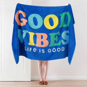 Life Is Good Good Vibes Beach Towel 17289OSS7G Borrego Outfitters