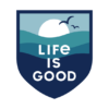 Life Is Good LIG Ocean Die Cut Sticker 61426 Borrego Outfitters