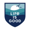 Life Is Good LIG Ocean Die Cut Sticker 61426 Borrego Outfitters