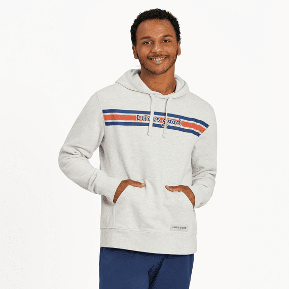 Men s Vintage Stripe Simply True Hoodie