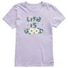 Life Is Good Womens Life Is Good Daisy Bees Short Sleeve Crusher Tee Lilac Purple 89292png Borrego Outfitters
