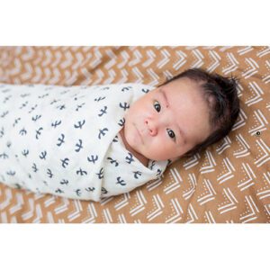 Mary Meyers Lulujo 2Pack Mudcloth Blackbrids Cotton Muslin Blanket Swaddles 61830.1 Borrego Outfitters