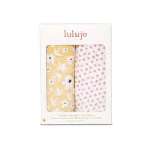 Mary Meyers Lulujo 2pack Vintage Floral Dragonfly Cotton Blanket Swaddles 61832 Borrego Outfitters
