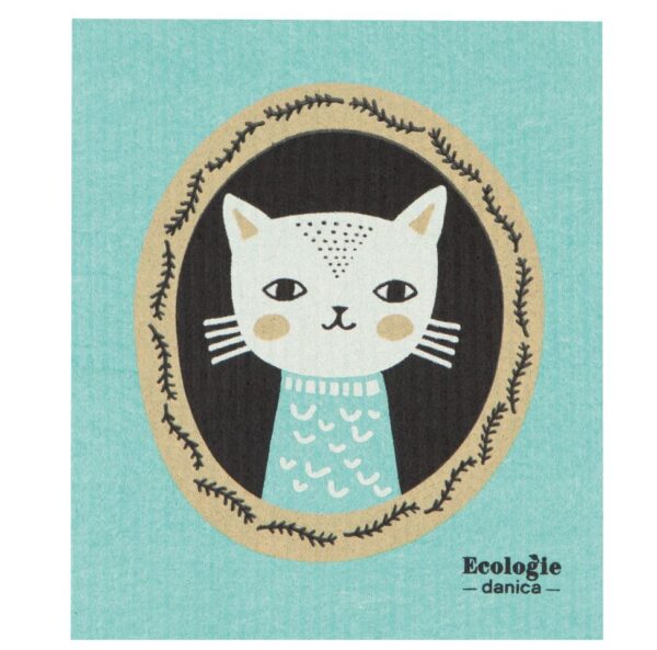 Now Designs Swedish Dishcloth Picture Purrfect 2000229 Borrego Outfitters