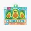 Ooly Avocado Love Eraser Sharpener Set Of 3 112 113 2559 Borrego Outfitters