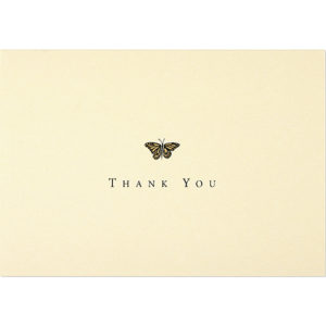 Peter Pauper Press Notecards Gold Butterfly 21580 Borrego Outfitters