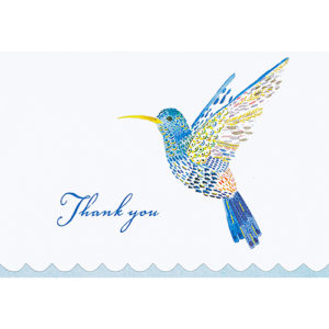 Peter Pauper Press Notecards Watercolor Hummingbird Thank You 12616 Borrego Outfitters