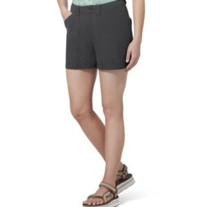 Royal Robbins Womens Backcountry Pro Short Charcoal Borrego Outfitters