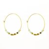 Santore Jewelry Beaded Hoop Amazonite Earrings 20293 Borrego Outfitters