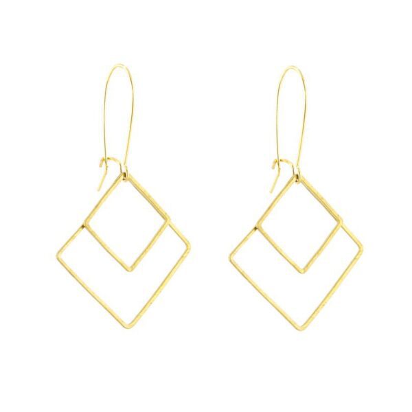 Santore Jewelry Double Square Earrings 20334 Borrego Outfitters