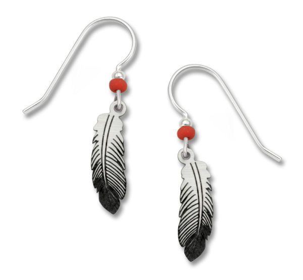 Sienna Sky 1528 Feather With Red Bead Borrego Outfitters