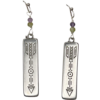 Silver Sparrow Jewelry Arrow With Amethyst Peridot Earrings C136A CSS Borrego Outfitters