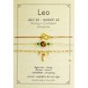 Silver Sparrow Jewelry Leo Zodiac Bracelet Gold ZB5G Borrego Outfitters