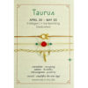 Silver Sparrow Jewelry Taurus Zodiac Bracelet Gold ZB2G Borrego Outfitters