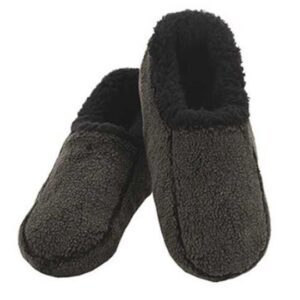Snoozies Mens Two Tone Collection Classic Black Borrego Outfitters