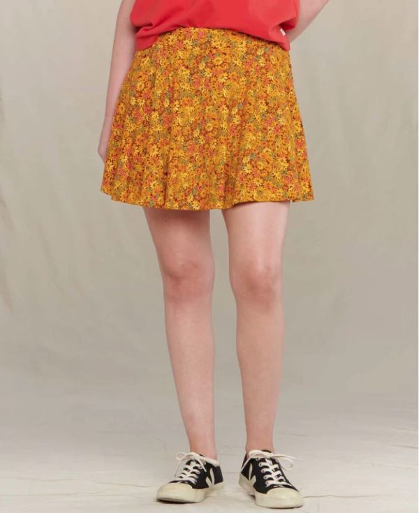 Toad Co Birdie Skort Gooseberry Daisy Print T1842208 Borrego Outfitters