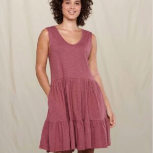 Toad Co Marley Tiered Sleeveless Dress Wild Ginger 1782308 Borrego Outfitters