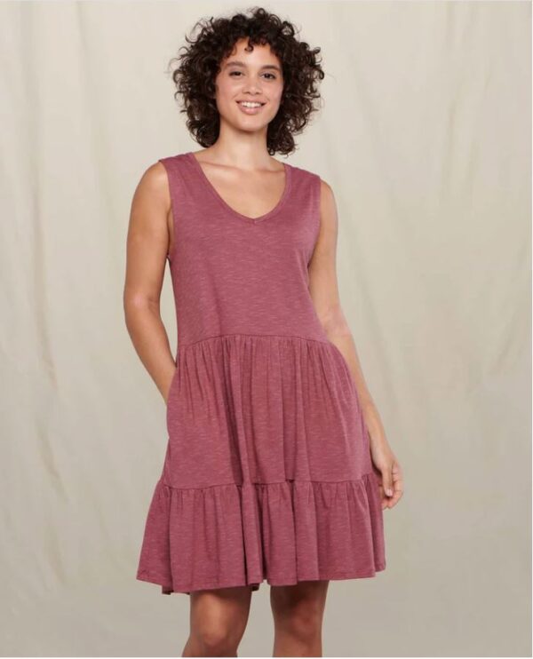 Toad Co Marley Tiered Sleeveless Dress Wild Ginger 1782308 Borrego Outfitters