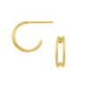 Tomas Double Band Huggie Half Hoop Studs Gold 6838 Borrego Outfitters